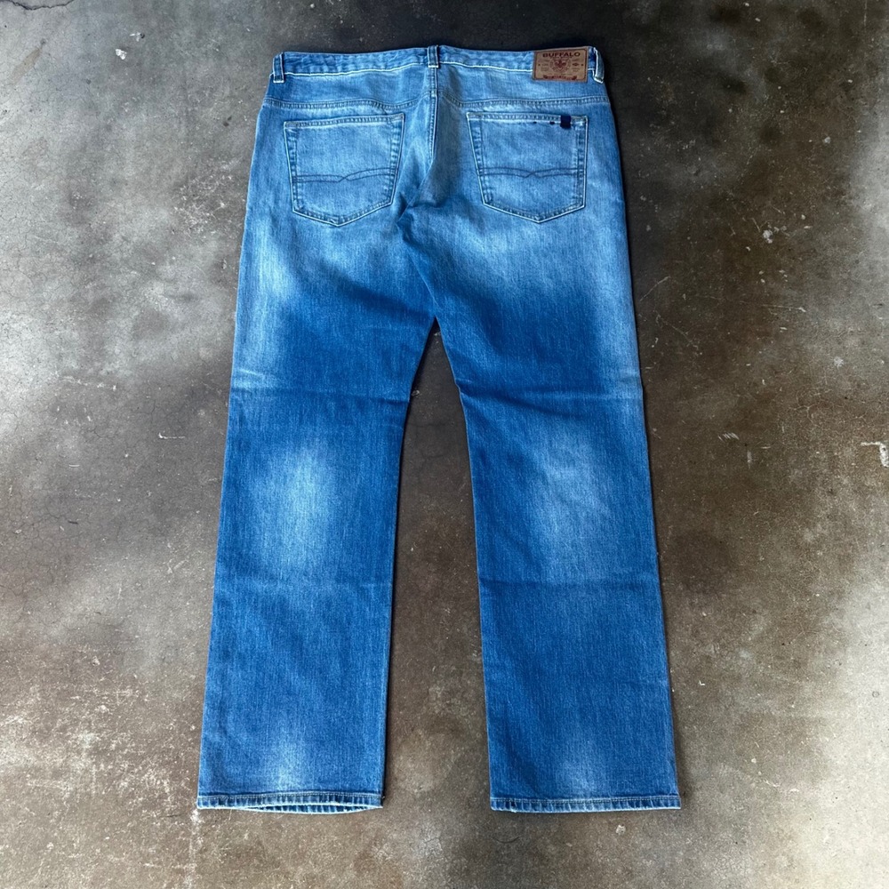 Buffalo Jeans Mens 38x32 Blue Excellent Six Straight Leg Denim Pants